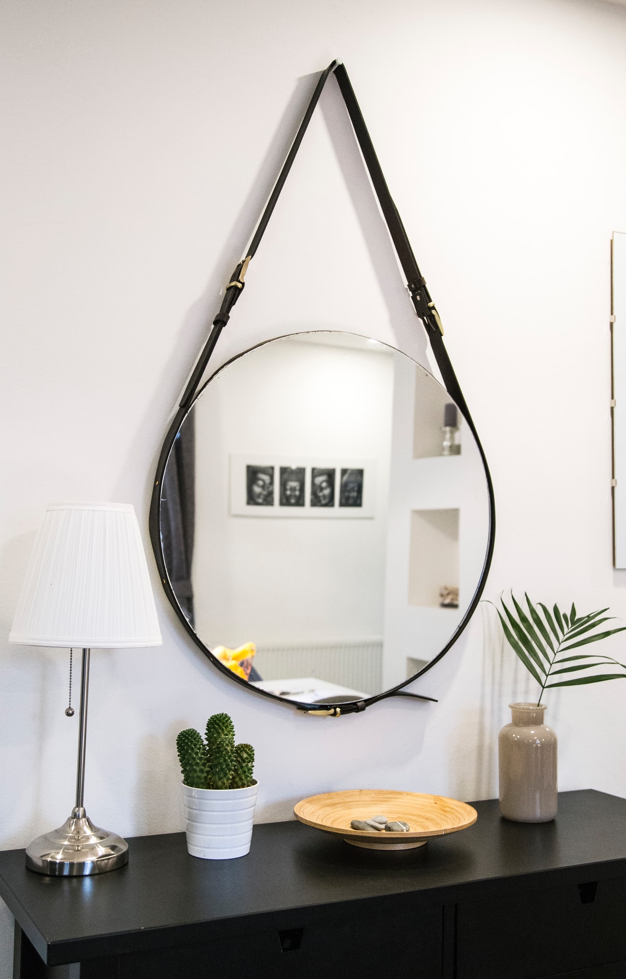 miroir rond salon