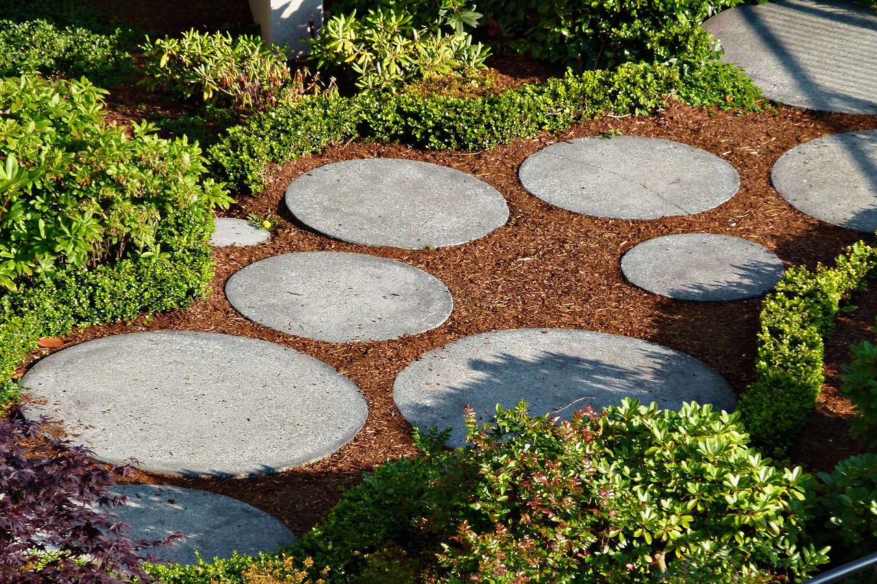 pas japonais allée de jardin